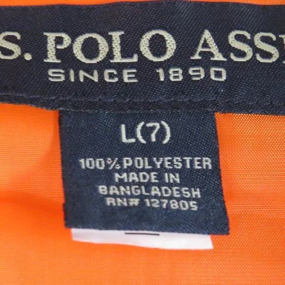 U.S.Polo Assn.*Boy's 3-Piece Set Hoodie Puffer Coat, Long Sleeve Shirt, Jeans L7